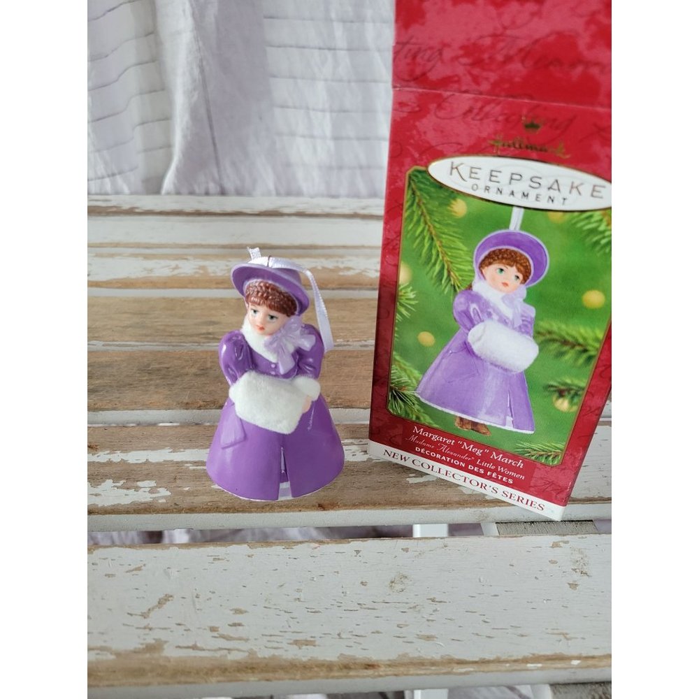 Hallmark Margaret Meg March Madame Alexander Little women ornament purple Xmas t